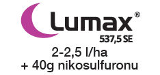 Program ochrony kukurydzy 2023 Lumax 2-2,5 l/ha + 40g nikosulfuronu