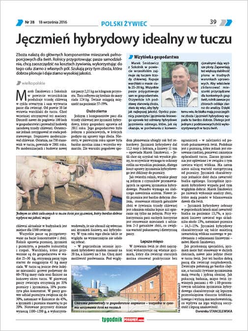 Tygodnik Poradnik Rolniczy, wrzesień 2016 r.