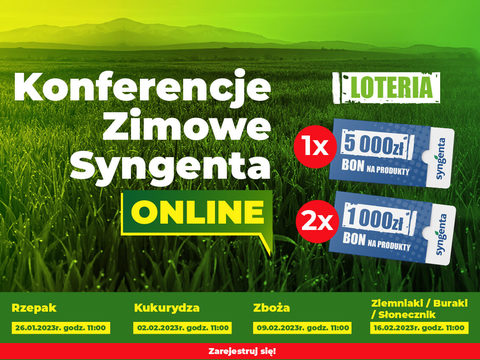 Już wkrótce Konferencje Zimowe Syngenta Online 2023!