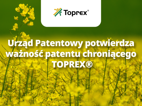 Urząd Patentowy potwierdza ważność patentu chroniącego TOPREX®