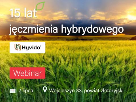 15 lat Hyvido - Akademia Jeczmienia Hybrydowego - Webinar