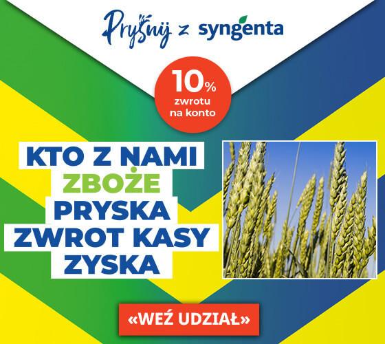 Baner pryśnij zboże z Syngenta