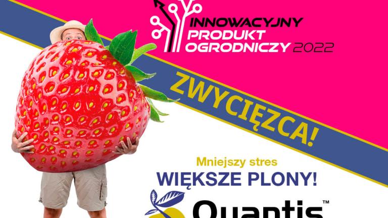 Biostymulator Quantis® Innowacyjnym Produktem Ogrodniczym 2022