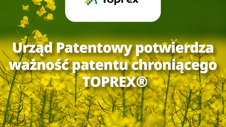 Urząd Patentowy potwierdza ważność patentu chroniącego TOPREX®