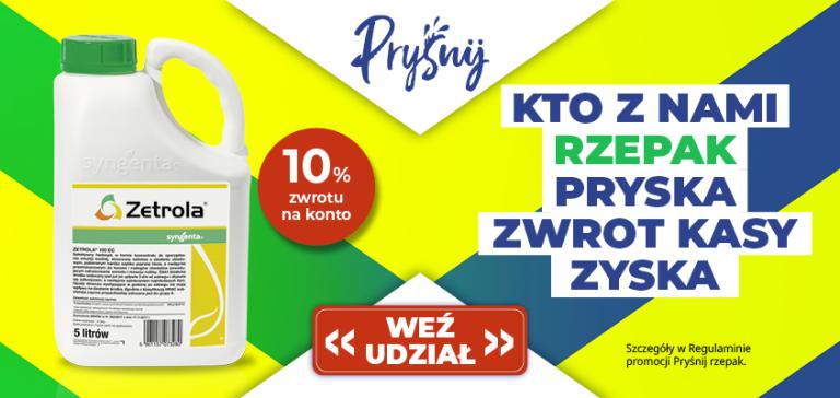 Zetrola - baner Pryśnij