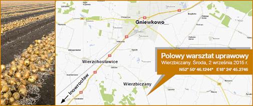 Polowy warsztat uprawowy - mapa