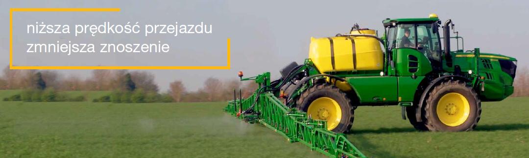 Stop odporności - niższa prędkość przejazdu zmniejsza znoszenie