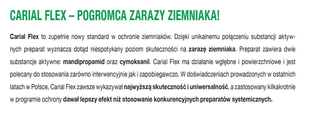 Pogromca zarazy ziemniaka - fungicyd Carial Flex