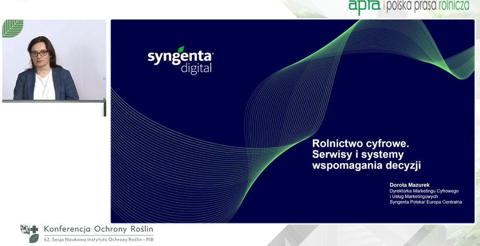 Konferencja Ochrony Roślin - 62. Sesja Naukowa IOR – PIB: prezentacja Syngenty dotycząca rolnictwa cyfrowego oraz serwisów wspomagania decyzji - rolnictwo cyfrowe