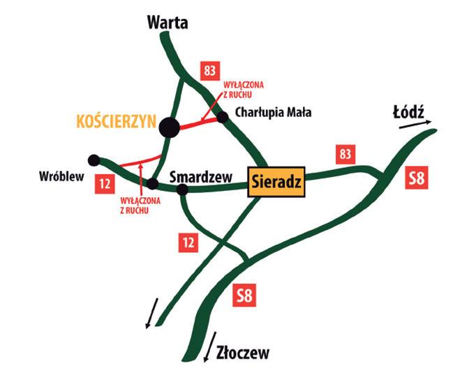 Warsztaty ziemniaczane w Kościerzynie - dojazd