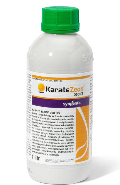 KARATE ZEON 050 CS został czasowo dopuszczony przez MRIRW do stosowania jesienią w jęczmieniu ozimym - butelka