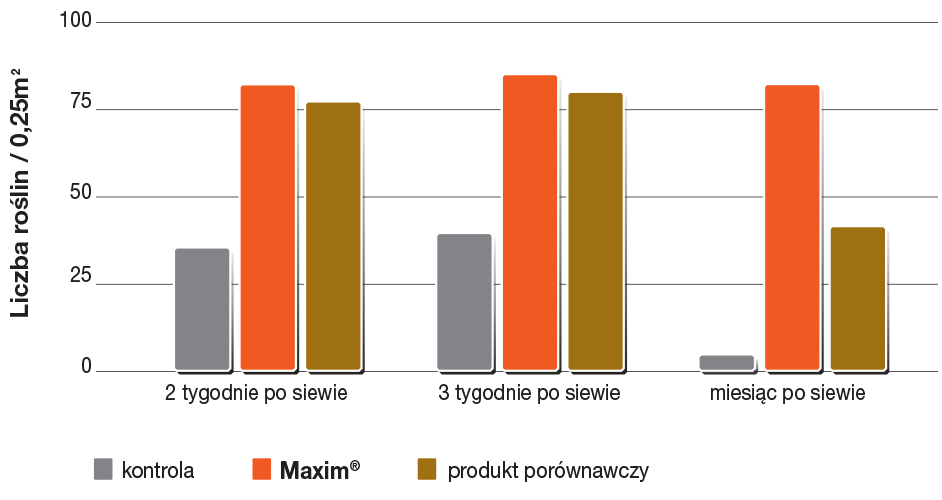 Zaprawa nasienna Maxim 025 FS - porównanie